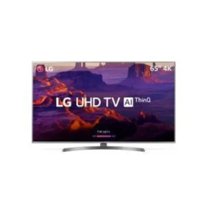 Smart TV LED 65" Ultra HD 4K LG 65UK6540, ThinQ AI, HDR 10 Pro, 4 HDMI e 2 USB - R$ 4151