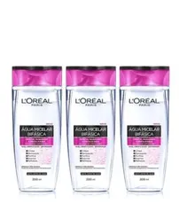 Água Micelar Bifásica Especial L'Oréal Paris Maquiagem à Prova D'Água 200ml - 3 Unidades