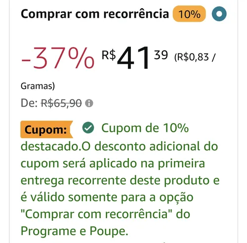 Imagem na descrição da promoção