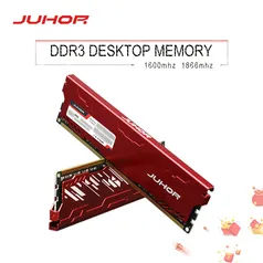 Memória RAM DDR3 1600Mhz Juhor | R$116