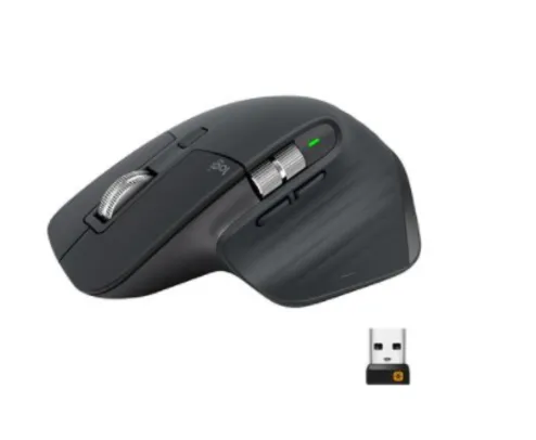 Mouse Logitech MX Master 3 Sem Fio Recarregável 4000DPI