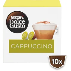 (50% off na 2°unidade) Cápsula Dolce Gusto Cappuccino c/10 117g