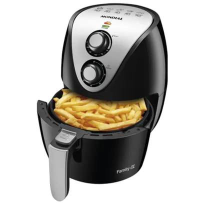 Fritadeira Elétrica Air Fryer Mondial AF-30 3.5 Litros Sem óleo com 1500W e Timer