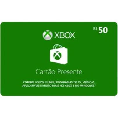Gift Card Digital Xbox Cartão Presente | R$20