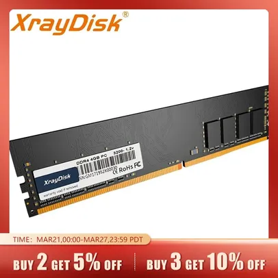 [APP/Taxa Inclusa] Memórias Ram DDR4 Desktop Xraydisk 3200Mhz 