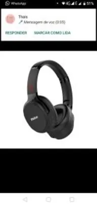 Headphone Bluetooth Philco PFO01BTP Wave - Bivolt R$ 131