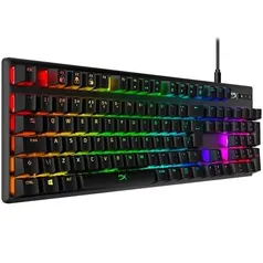 (APP) Teclado Mecânico Gamer HyperX Alloy Origins, RGB, Switch HyperX Blue, ABNT2 - HX-KB6BLX-BR