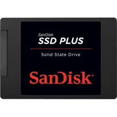 SSD Sandisk Plus, 240GB, SATA, Leitura 530MB/s, Gravação 440MB/s, SDSS