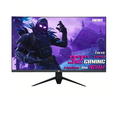 Monitor Gamer SuperFrame Precision Ultra Curvo, 31.5 Pol, Full HD, 165Hz, 1ms, HDMI/DP, SFP3212FHD