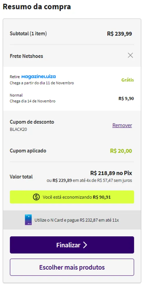 Imagem na descrição da promoção