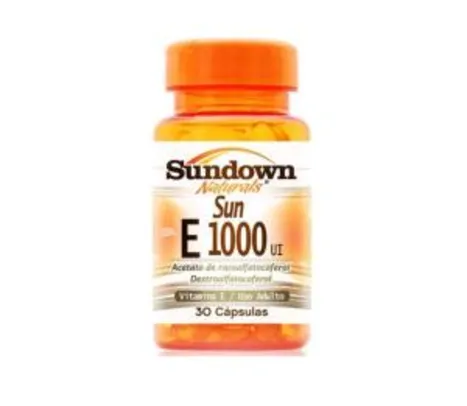 Vitamina E Sundown Sun E 1000UI com 30 Cápsulas