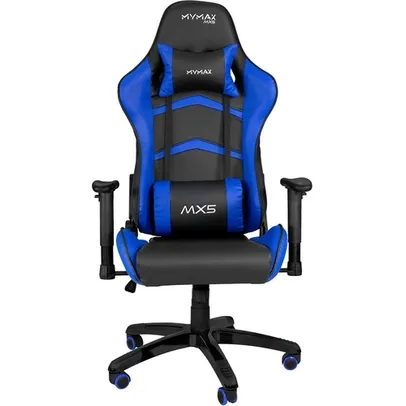 Cadeira Gamer MX5 Giratoria Preto/Azul - MYMAX | R$854