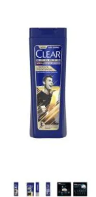 APP(Primeira compra R$6,02 cada) 4 unid Shampoo Anticaspa Clear Men Limpeza Profunda 400mL