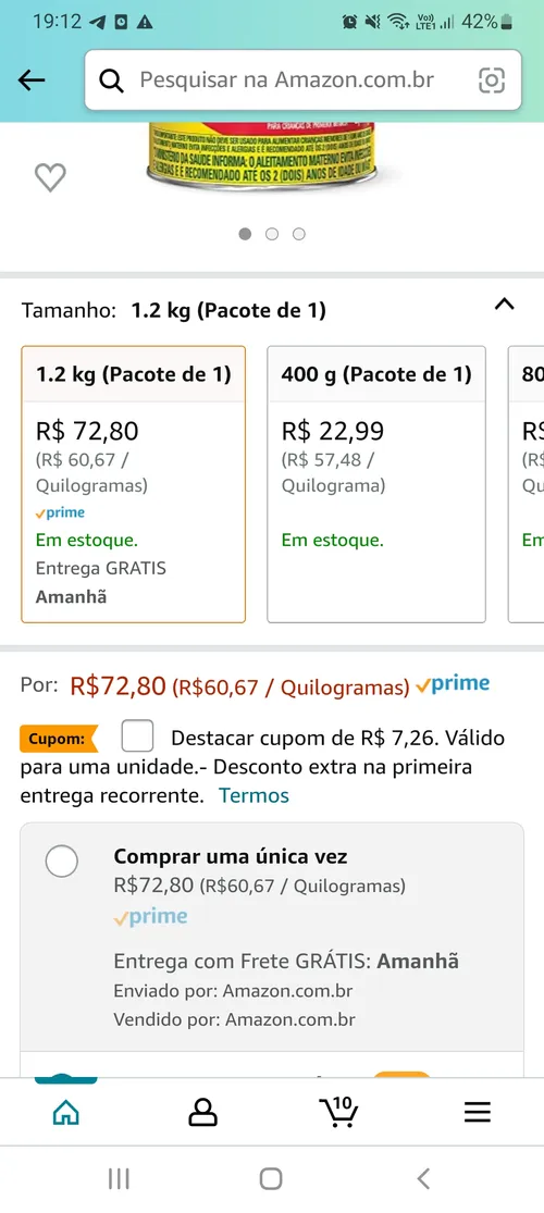 Imagem na descrição da promoção