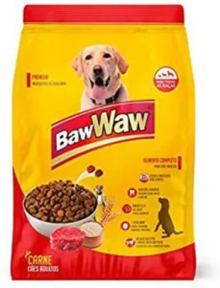 [Com recorrência] Ração Baw Waw para cães sabor Carne 15kg R$39