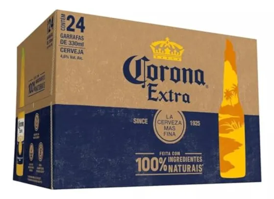 (REC) Pack Cerveja Corona Extra Long Neck 330ml - 24 unidades