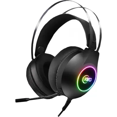 Headset Gamer KWG Taurus M1 RGB, USB, Black | R$149