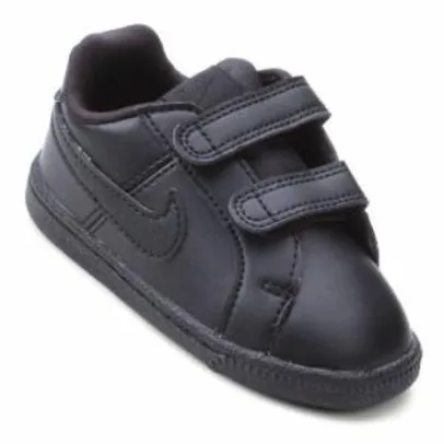 [APP] Tênis Infantil Couro Nike Court Royale Sl Masculino - Preto | R$ 47