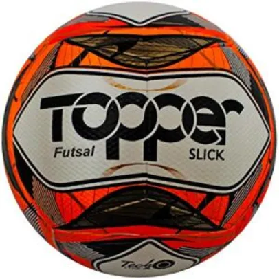 Bola Topper Slick II Futsal Vermelha Neon | R$35