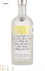 Vodka Absolut Citron, 750 ml | R$60