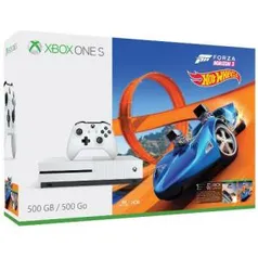 X-Box One S 500GB Branco + Jogo Forza Horizon Hotwheels - R$ 1049