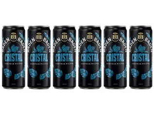 [C Ouro] Cerveja Baden Baden Cristal Pilsen Lager - 6 Unidades Lata 350ml | R$20