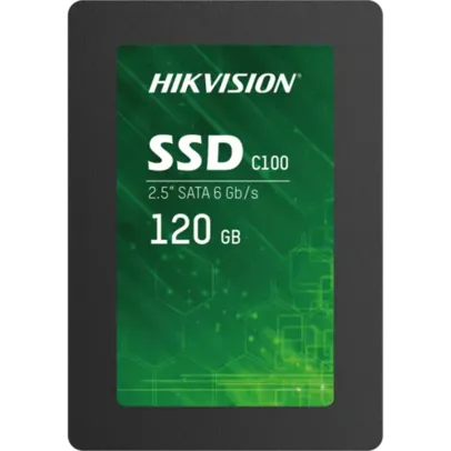 Memória SSD Hikvision C100, 120GB, Sata III, Leitura 550MBs e Gravação 420MBs, HS-SSD-C100/120G