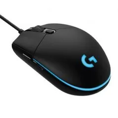 MOUSE GAMER LOGITECH G PRO LED RGB 12000DPI USB PRETO - R$ 176