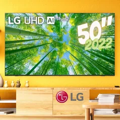 Smart TV LG 50" 4K UHD 50UQ8050 Wi-Fi Bluetooth HDR Nvidia GEFORCE NOW ThinQ Smart Magic Google Alex