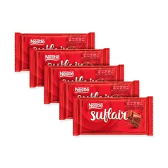 KIT 5 Chocolates SUFLAIR ao Leite 80g