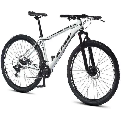 Foto do produto Bicicleta Aro 29 KRW Alumínio 24 Vel Freio A Disco X52 - Branco/Preto