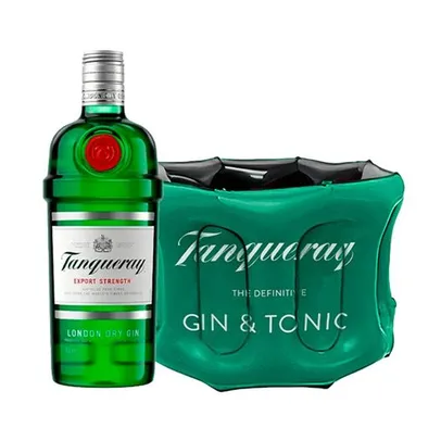 COMBO GIN TANQUERAY LONDON DRY 750ML + BALDE INFLÁVEL 4l