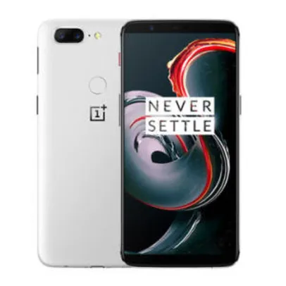 Smartphone OnePlus 5T Global ROM Sandstone Branco 6.01 Polegadas 8GB RAM 128GB ROM Snapdragon 835 4G - R$1949