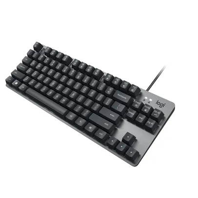 Teclado Logitech K835, Mecânico, Compacto, US, Com Estrutura de Alumínio e Switch TTC Red Linear 