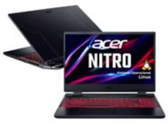 [C.ouro] Notebook Gamer Acer Nitro Intel Core i5 8GB 512GB RTX 3050