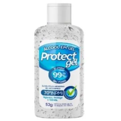 ÁLCOOL GEL 70% PROTECTGEL 52G | R$2