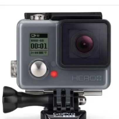 Câmera Digital e Filmadora GoPro Hero Plus CHDHC-101-LA Chumbo - 8MP, Wi-Fi, Bluetooth e Vídeo Full HD - R$ 600