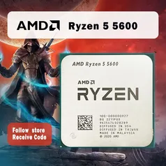 [Gpay/APP/Moedas]Processador CPU AMD Ryzen 5, R5 5600, 3,5 GHz, 6 núcleos, 12 thread, 