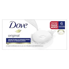 Sabonete em Barra Dove Branco 90 GR 6 unidades, Dove