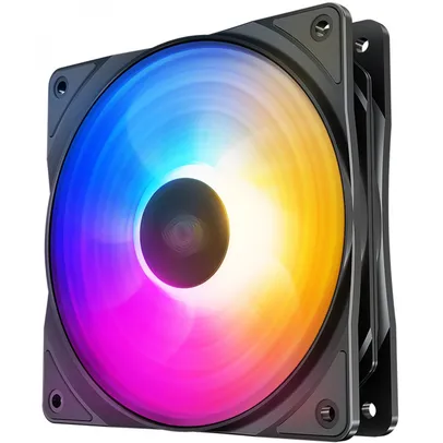 Cooler para Gabinete Deepcool RF120 FS LED Rainbow 120mm | R$35