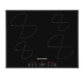 [Cashback R$100] Cooktop 4 Bocas de Indução Brastemp BDJ62AE 220V | R$2.499