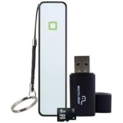 [CLUBE DO RICARDO - VOLTOU!!!!] Power Bank + Cartão De Memória de 8GB + Cabo USB + Adaptador Pen Drive -  R$30