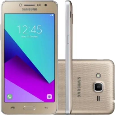 Smartphone Samsung Galaxy J2 Prime TV SM-G532MT, Quad Core 1.4Ghz , Android 6.0, 8MP, 8GB, Tela 5, 4G, Duos, Desbloq - Dourado - R$499