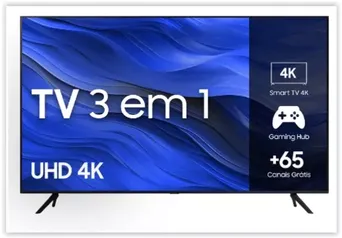 Smart TV Samsung 50" UHD 4K 50CU7700 2023, Processador Crystal 4K Gaming Hub Tela sem limites 50"