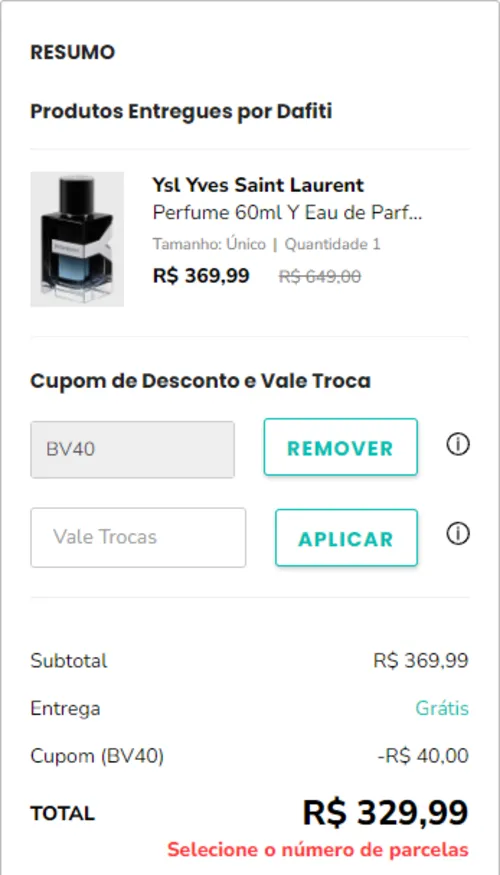 Imagem na descrição da promoção