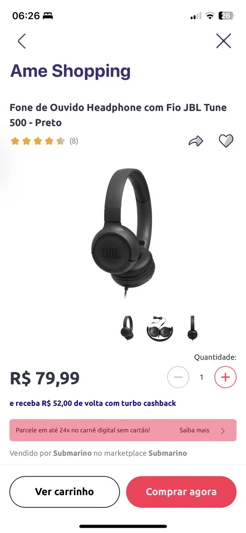 Imagem na descrição da promoção