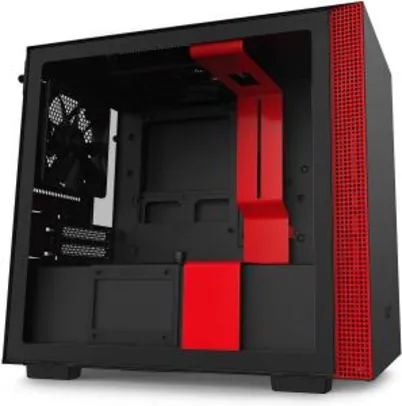 Gabinete H210 Black/Red - Ca-H210B-Br, Nzxt