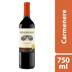 Vinho Tinto Meio Seco Chileno Concha Y Toro Reservado Carmenere - 750ml