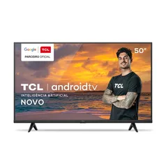 Smart TV TCL 50&quot; P615 4K UHD HDR Ativo Android TV Comando de Voz à Distância Google Assistente