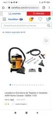 Lavadora e Extratora de Tapetes e Carpetes WAP Home Cleaner 1600W 110V | R$1149